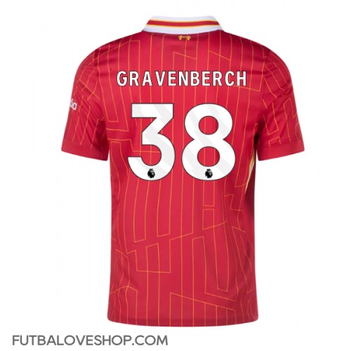 Dres Liverpool Ryan Gravenberch #38 Domáci 2024-25 Krátky Rukáv